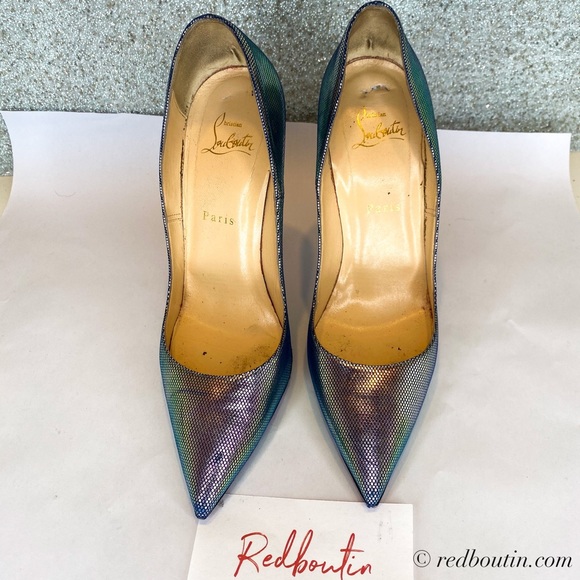 ♥️ Sold LOUBOUTIN Tissu Scarabe So Kate 120 pump - Picture 4 of 8